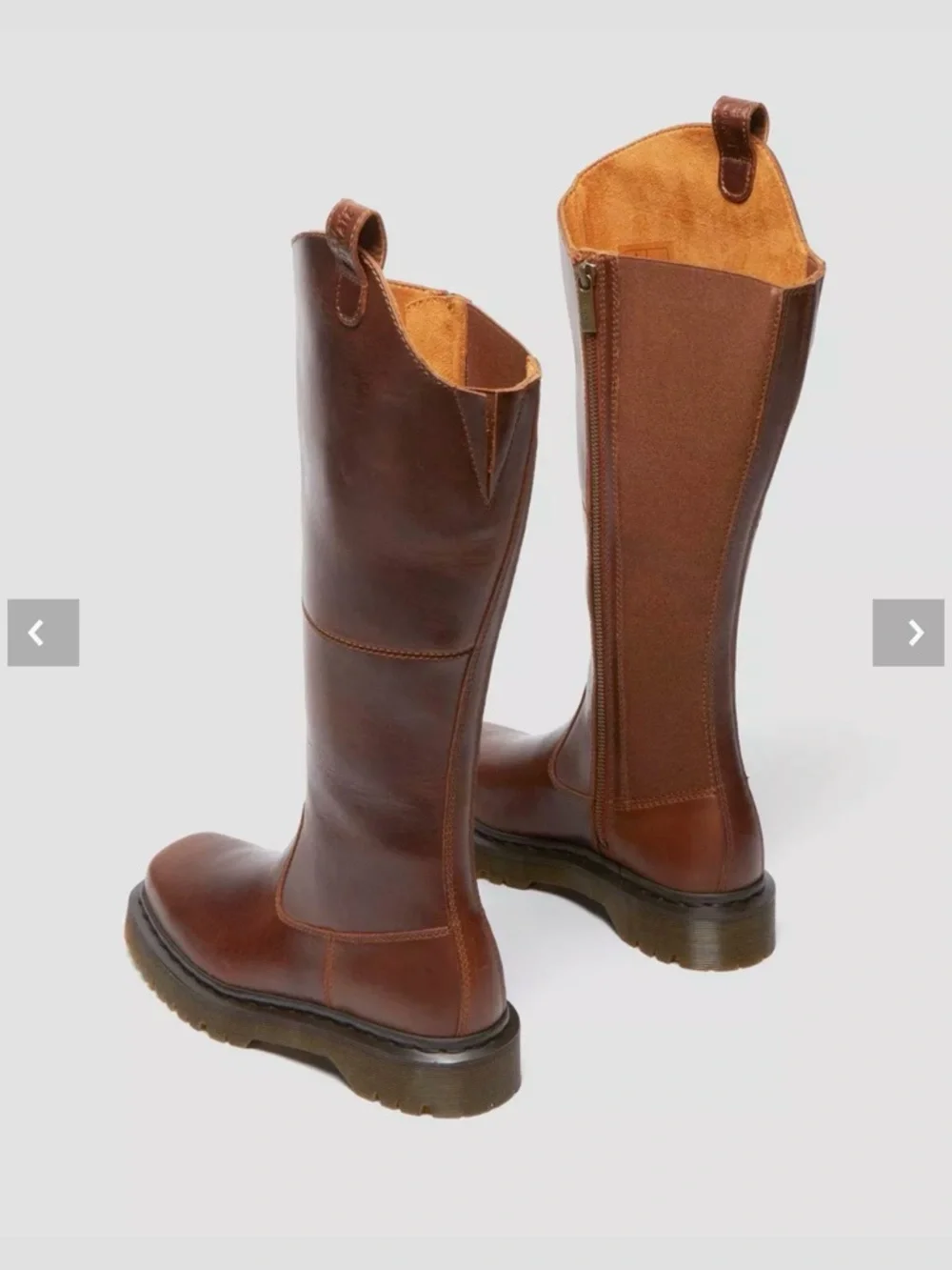 AMAAYAH KNEE HIGH LEATHER BOOTS - Picture 3 of 15